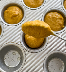 Pumpkin muffins are a fall staple and this recipe is made with sourdough discard, making them super light and fluffy!